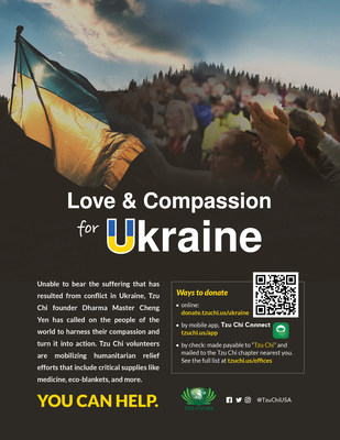 Buddhist Tzu Chi Foundation (Tzu Chi USA) is fundraising for relief items & supplies to benefit those now seeking refugee in Poland from Ukraine.
