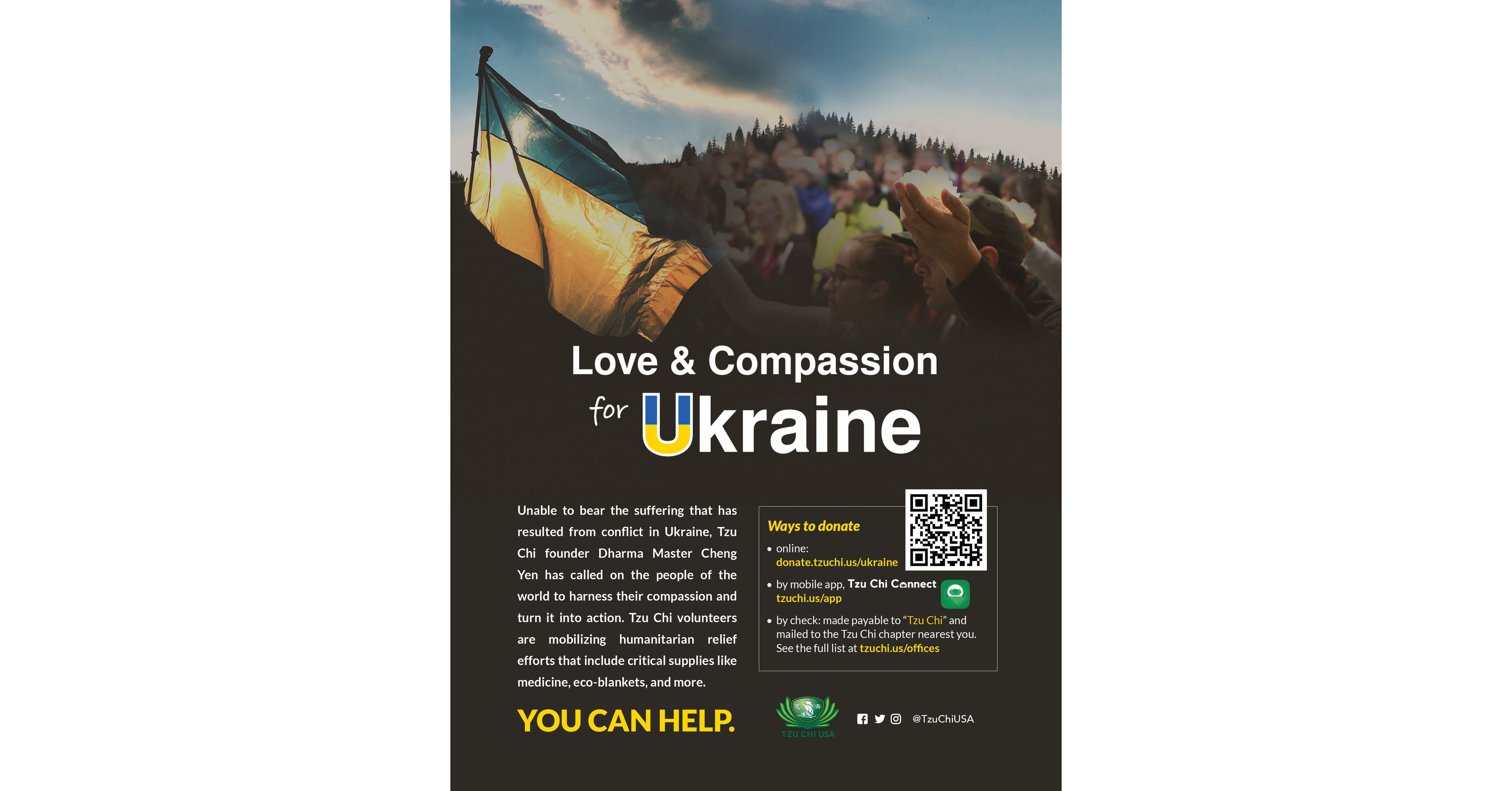 Tzu Chi reaguje na rozwijający się ukraiński kryzys uchodźczy