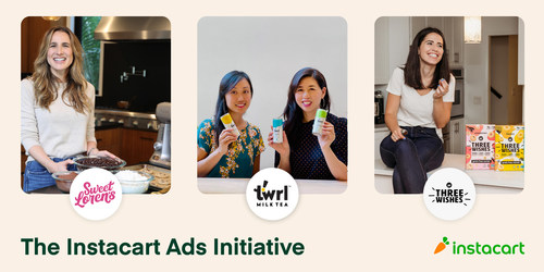 Sweet Loren’s, Three Wishes Cereal, and Twrl Milk Tea are among the women-owned brands participating in the Instacart Ads Initiative