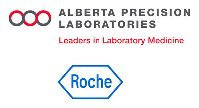 Logos d'Alberta Precision Laboratories et Roche Diagnostics Canada (Groupe CNW/Roche Diagnostics Canada)