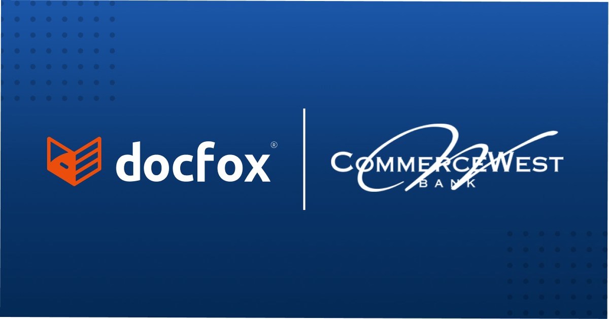 CommerceWest Bank automates business account opening with DocFox - Vimarsana News
