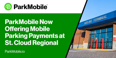 ParkMobile will allow travelers to use their mobile device to pay the $5 daily parking rate at 550 spaces across three airport parking lots. The addition of ParkMobile will help make traveling in and out of St. Cloud a more seamless experience.