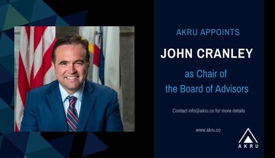 AKRU Appoints Former Cincinnati Mayor John Cranley as Chair of the Board of Advisors