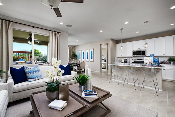 The Azure is one of seven Richmond American floor plans available at Seasons at Carillon in Manor, Texas.