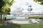 Tegel Airport (TXL) Repurposed - "Berlin's Future Site" Urban Tech Republic (UTR) Signs on Anchor Tenants