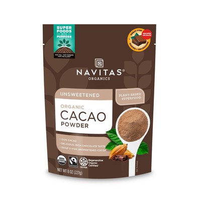 Navitas Organics debuts the first-ever Regenerative Organic Certified (ROC) Certified Cacao Powder in time for Natural Products Expo West. The product was named a New Hope NEXTY winner, and will begin to hit shelves this spring nationwide.