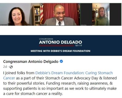 10th Annual Advocacy Day Screenshot from Debbie's Dream Foundation Facebook page
