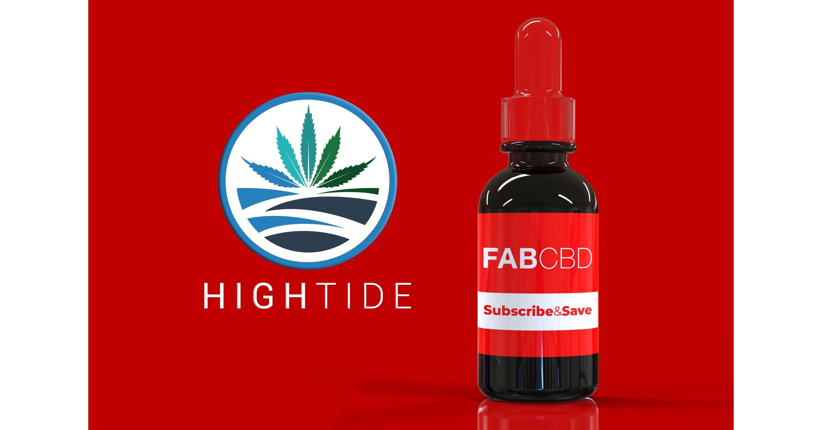 High Tide Subsidiary FAB CBD Launches Subscribe-and-Save Discount Program in the U.S. Market