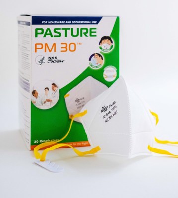 The halal-approved Pasture PM 30 N95 has an adjustable clip to help users find their best fit, and to prevent the mask from slipping down.