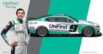 The No. 9 UniFirst Chevrolet Camaro ZL1, driven by 2020 Cup Series champion and four-time NASCAR most popular driver Chase Elliott, makes its 2022 NASCAR debut in Phoenix on Sunday, March 13.