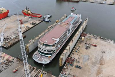 Set to debut in June 2022, the Viking Mississippi, pictured here at Edison Chouest Offshore’s LaShip shipyard in Houma, Louisiana, will sail Viking’s highly anticipated voyages on the Lower and Upper Mississippi River, between New Orleans and St. Paul. For more information, visit www.viking.com.