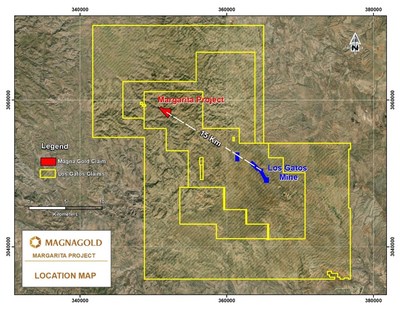 Figure 3: Margarita Project Claim Map (CNW Group/Magna Gold Corp.)