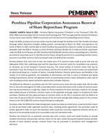Pembina Pipeline Corporation Announces Renewal of Share Repurchase Program