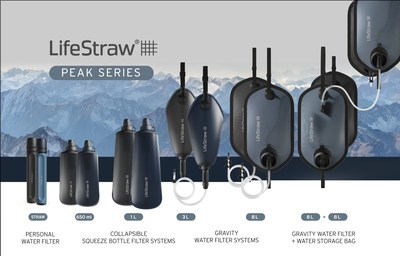 The LifeStraw Peak Series features six models of water filtration systems offering premium durability and versatility in lightweight and compact carrying options.