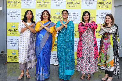 Management Team at Shri Ram Global School Celebrating The International Women's Day 2022