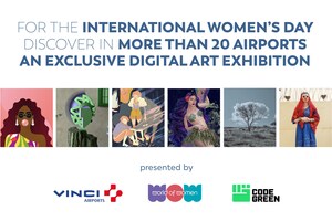 VINCI AIRPORTS LLEVA OBRAS DE ARTE DIGITAL A LOS AEROPUERTOS EN EL DÍA INTERNACIONAL DE LA MUJER