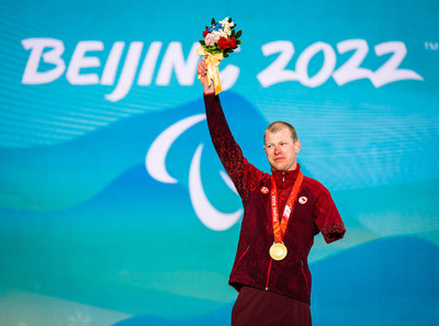 Mark Arendz a remport une mdaille d'or en parabiathlon au jour quatre des Jeux paralympiques d'hiver de Beijing 2022. PHOTO: Comit paralympique canadien (Groupe CNW/Canadian Paralympic Committee (Sponsorships))
