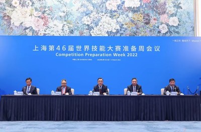 La semana de preparación para la competencia antesala de WorldSkills Shanghai 2022 concluye el viernes. (PRNewsfoto/WorldSkills Shanghai 2022 Executive Bureau)