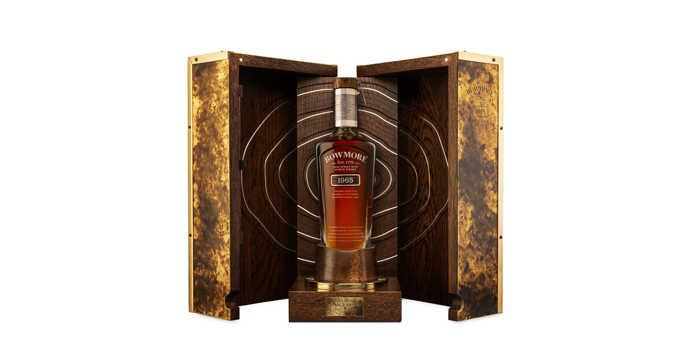 BEAM SUNTORY LANZA LA EDICI&Oacute;N LIMITADA BOWMORE 1965 PRECIOUS METALS, EXCLUSIVAMENTE PARA LA VENTA MINORISTA EN VIAJES INTERNACIONALES