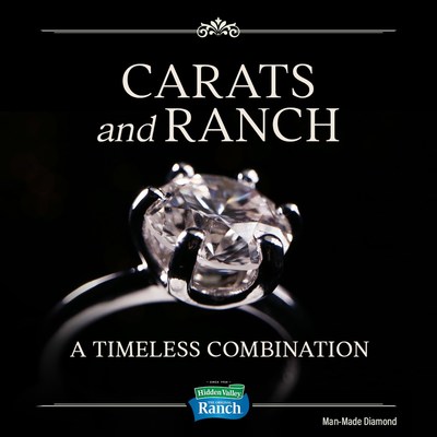 Hidden Valley creates first-ever man-made diamond made of ranch, available for bidding at TheRanchDiamond.com starting on 3/10 with all proceeds benefiting Feeding America.