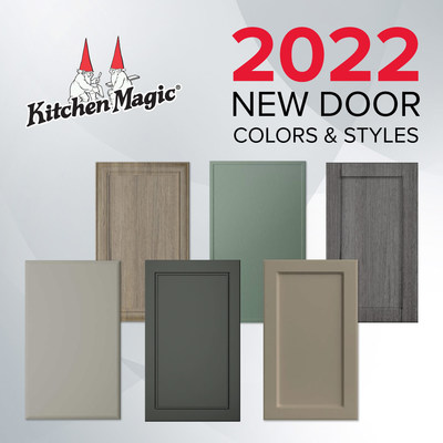The colors include Global Nomad, a muted gray woodgrain inspired by high-end European offerings, and Fashionista, a subtle woodgrain in earthy mid-tone browns, seen in Italy and Scandinavia. The new solid colored includes Graphite Grey, Celadon Green, Umbra, and Canadian Gray, a neutral option trending in kitchen design. The newly introduced cabinet styles include the minimalistic Urban Shaker and the Contempo styles.