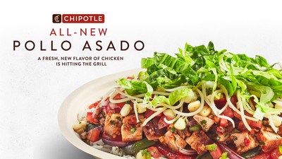 Pollo Asado is grilled fresh in Chipotle’s kitchens using classic cooking techniques to build bright, craveable flavor.