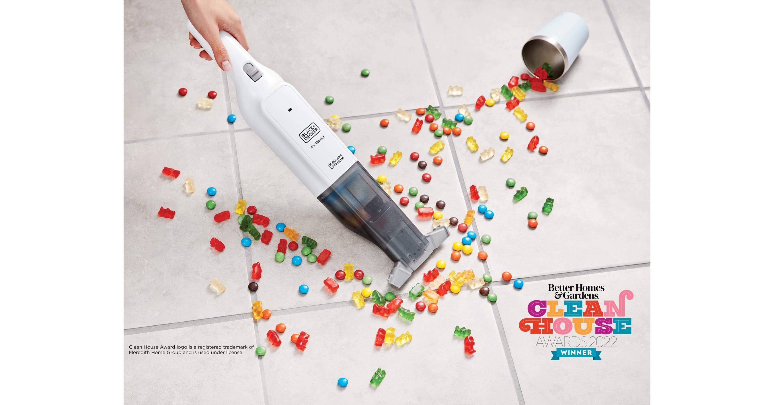 The BLACK+DECKER® dustbuster® AdvancedClean™ Slim Cordless Hand Vacuum  Sweeps Up a Better Homes & Gardens 2022 Clean House Award