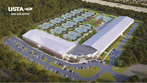 USTA Mid-Atlantic Section reproduction of 36-lane tennis campus scheduled for Loudoun County, Va.