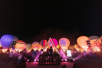 AlUla Moments in association with SAHAB (Saudi Arabian Ballooning Federation) breaks the Guinness World Records? title for the World?s Largest Hot Air Balloon Glow Show on 1st of March 2022.