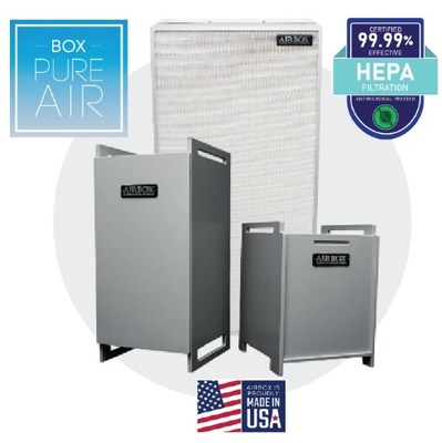 Certified HEPA Air Purification Units Box Pure Air for at School at Work at Home