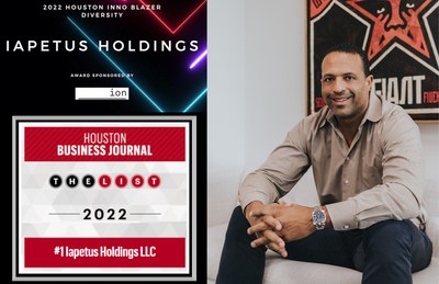 Iapetus Holdings wins Houston Business Journal Inno Fire Award - Diversity and tops the HBJ List of Veteran-Owned Companies, ranked on revenues, released February, 2022. Pictured: Craig Taylor, Iapetus Holdings CEO.