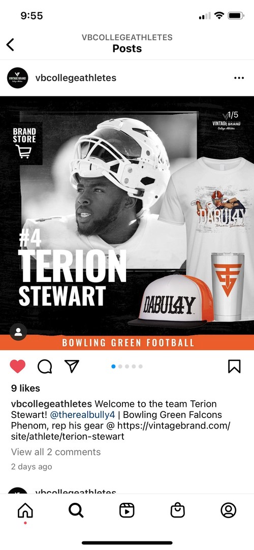 Terion Stewart Store - Bowling Green Football