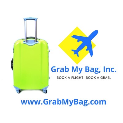 Grab My Bag Logo. Book a flight, book a grab.