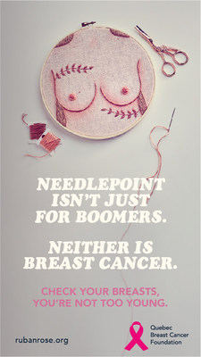 Campaign visual (CNW Group/Quebec Breast Cancer Foundation)