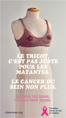 Visuel de la campagne (Groupe CNW/Fondation du cancer du sein du Qubec)