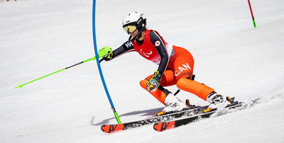 Canada’s top mark in the women’s slalom on Saturday was fourth place courtesy of Michaela Gosselin. PHOTO: Canadian Paralympic Committee (CNW Group/Canadian Paralympic Committee (Sponsorships))