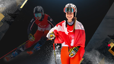 L'toile de ski para-alpin, Mollie Jepsen a t nomme porte-drapeau du Canada pour la crmonie de clture des Jeux paralympiques de 2022  Beijing. PHOTO : Comit paralympique canadien (Groupe CNW/Canadian Paralympic Committee (Sponsorships))