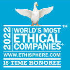 Aflac celebrates sweet 16 on Ethisphere's World's Most Ethical Companies list