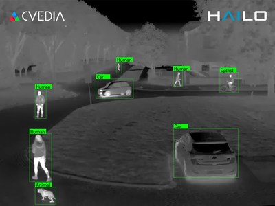 CVEDIA’s synthetic data technology, combined with the Hailo-8™ AI processor, offers high-performance, scalable, thermal edge AI solutions