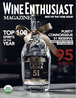 Purity Breaks Top 10 Brands of Premium Priced Vodka in the United States