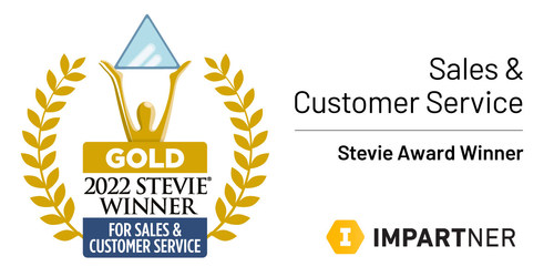 Impartner PX™ PartnerExperience wins a Gold Stevie® Award in the Best Relationship Management Solution category in the 16th annual Stevie Awards for Sales & Customer Service.
