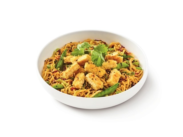 Noodles & Company announced today the launch of Panko Chicken made by Impossible™ Foods, a new plant-based protein option now available in select markets. Noodles is featuring the new plant-based chicken option in its Orange Chicken Lo Mein dish now also called, Impossible™ Orange Chicken Lo Mein, and is making the protein option available as an addition or substitution in any dish.