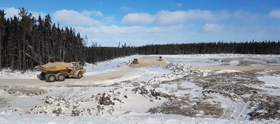 Containment Pond Construction (CNW Group/Foran Mining Corporation)