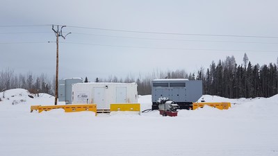 Electrical House and Hydro Line Tie In (CNW Group/Foran Mining Corporation)