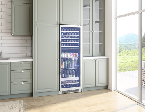 The new Presrv™ Full Size Dual Zone Wine & Beverage Cooler is the perfect combination of wine preservation and beverage storage.