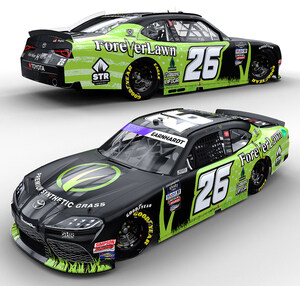 ForeverLawn's Black and Green Grass Machine Returns at Atlanta Motor Speedway