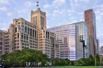 Summer images of Prentice Women's Hospital, Children's Memorial Hospital and the Ward Building