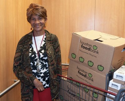 The Houston Food Bank is a member of Feeding America and serves 18 counties in Houston and southeast Texas, distributing more than 150 million pounds of food annually through a network of 1,600 partners.