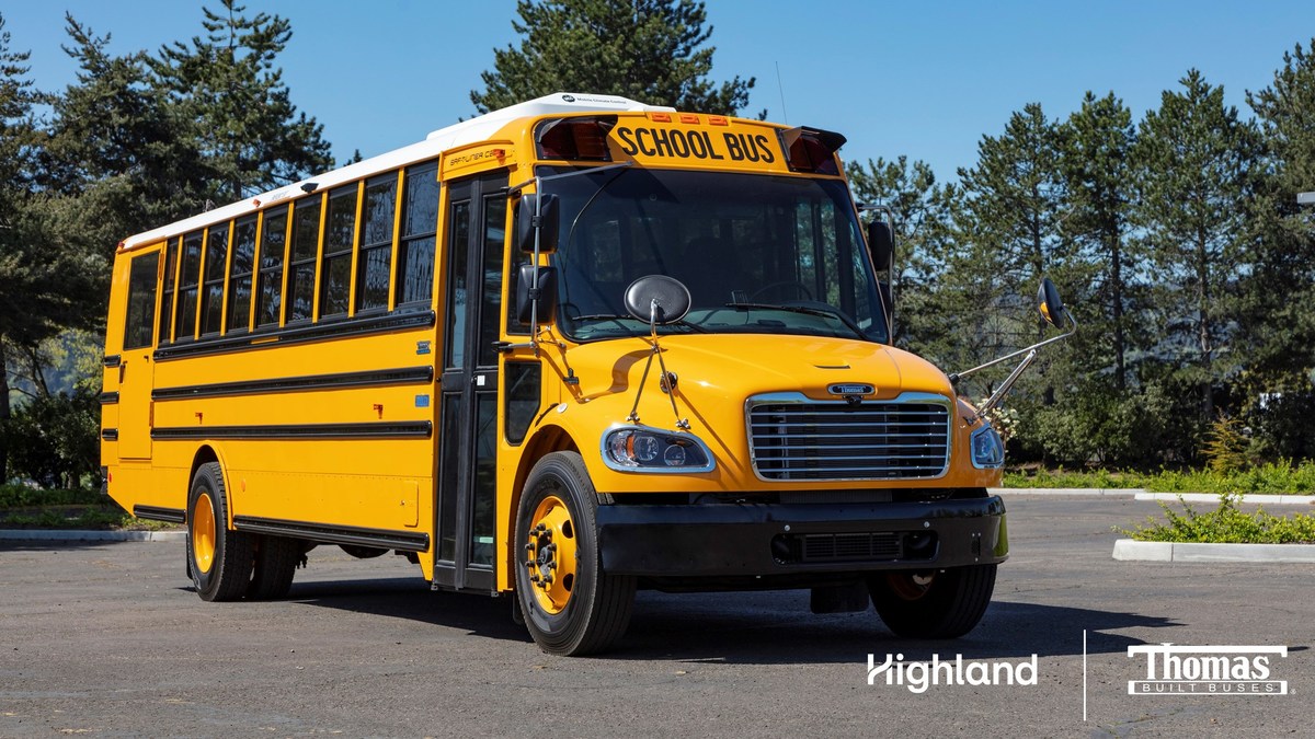 Highland Electric Fleets and Thomas Built Buses Sign Agreement to Make Electric School Buses an Affordable Option Today - Vimarsana News