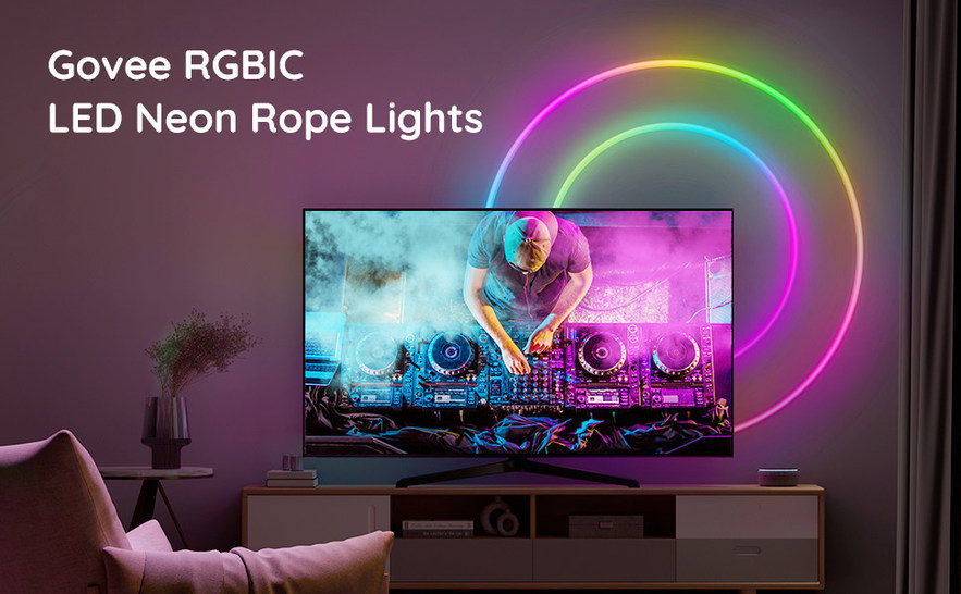 Govee RGBIC LED Neon Rope Lights for Desks - Govee